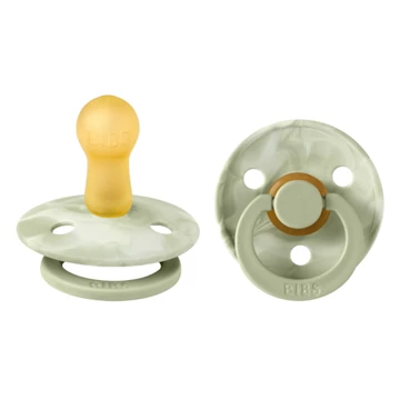 BIBS Colour TIE DYE 2-es szett (Zsálya-Krémfehér), 6-18 hó