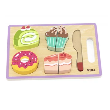 Szeletelhető desszertek, sütemények tálcán - szeletelős fajáték