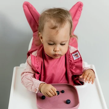 Nyuszis etetőszék párna magenta színben