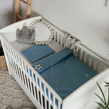 Baba ágynemű szett baby blue színben