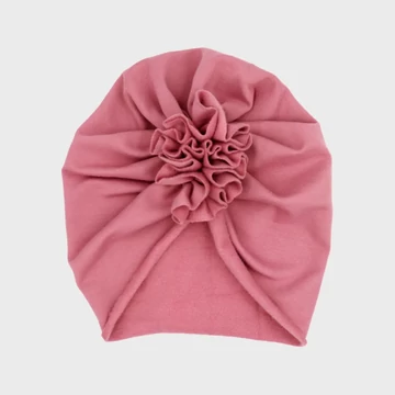 Turbánka őszi-téli, mályva színben