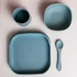 Kép 1/2 - Minimal baby étkészlet tapadókoronggal baby blue színben