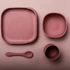 Kép 1/2 - Minimal baby étkészlet tapadókoronggal dark rose színben