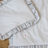 Kép 1/5 - Fodros baba ágynemű szett szürke színben