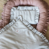 Kép 4/5 - Fodros baba ágynemű szett szürke színben