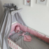 Kép 2/5 - Fodros baba ágynemű szett szürke színben